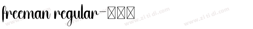 freeman regular字体转换 freeman regular字体转换